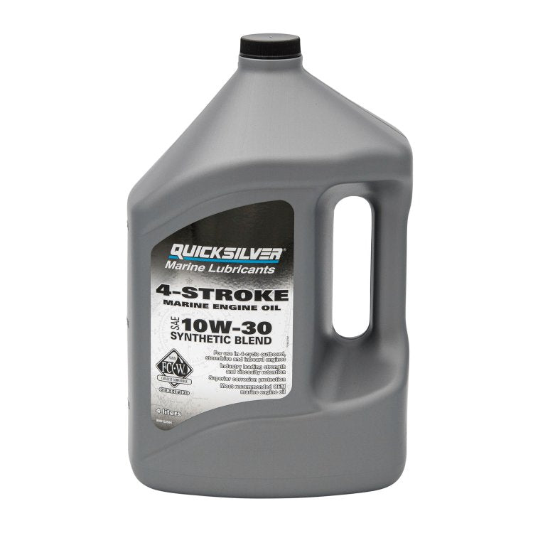 Quicksilver 4-Stroke Synthetic Blend Marine Oil 10W30