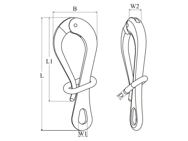 Talamex Pelican Hook with Eye