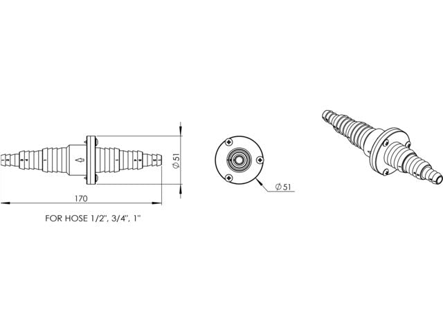 Talamex One-way Hose Fitting