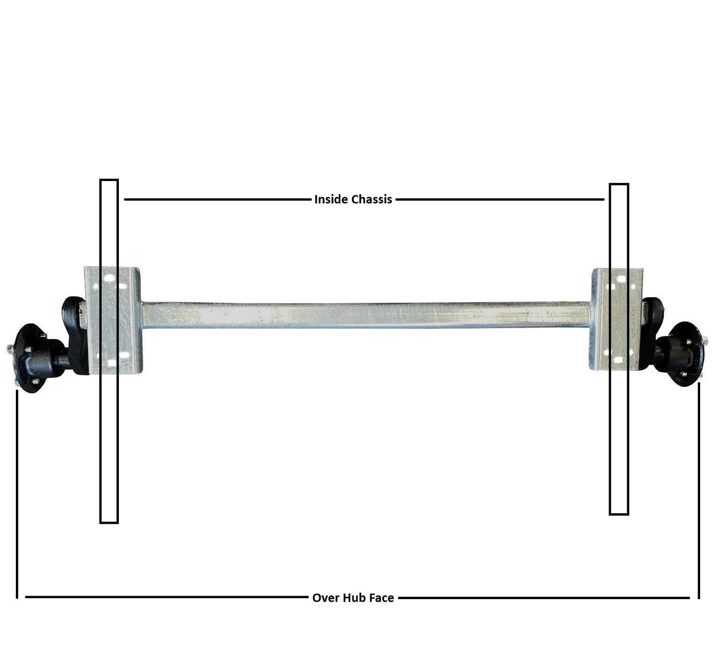 Knott 500kg Galvanised Boat Trailer Axle