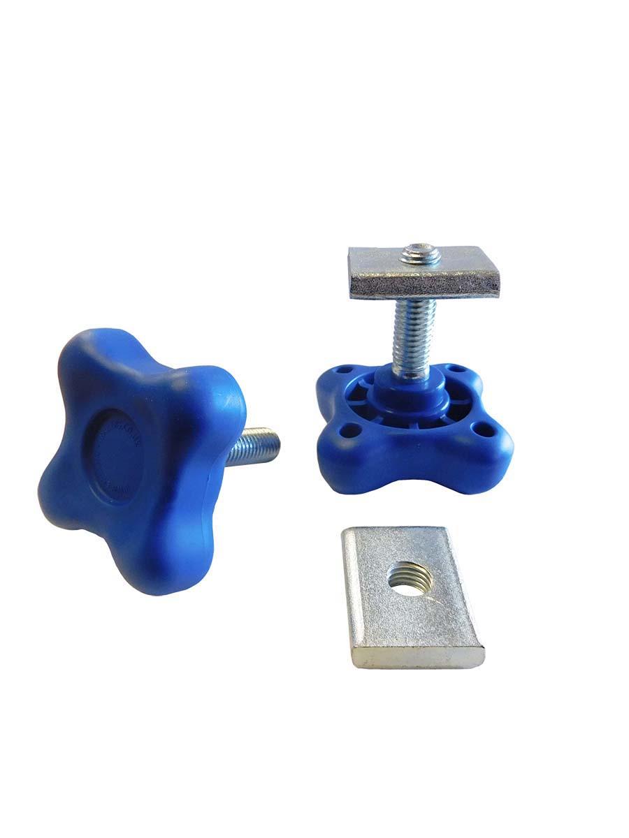 Extreme Trailers Pair Stainless Lightboard Arm Knob & 30mm Block
