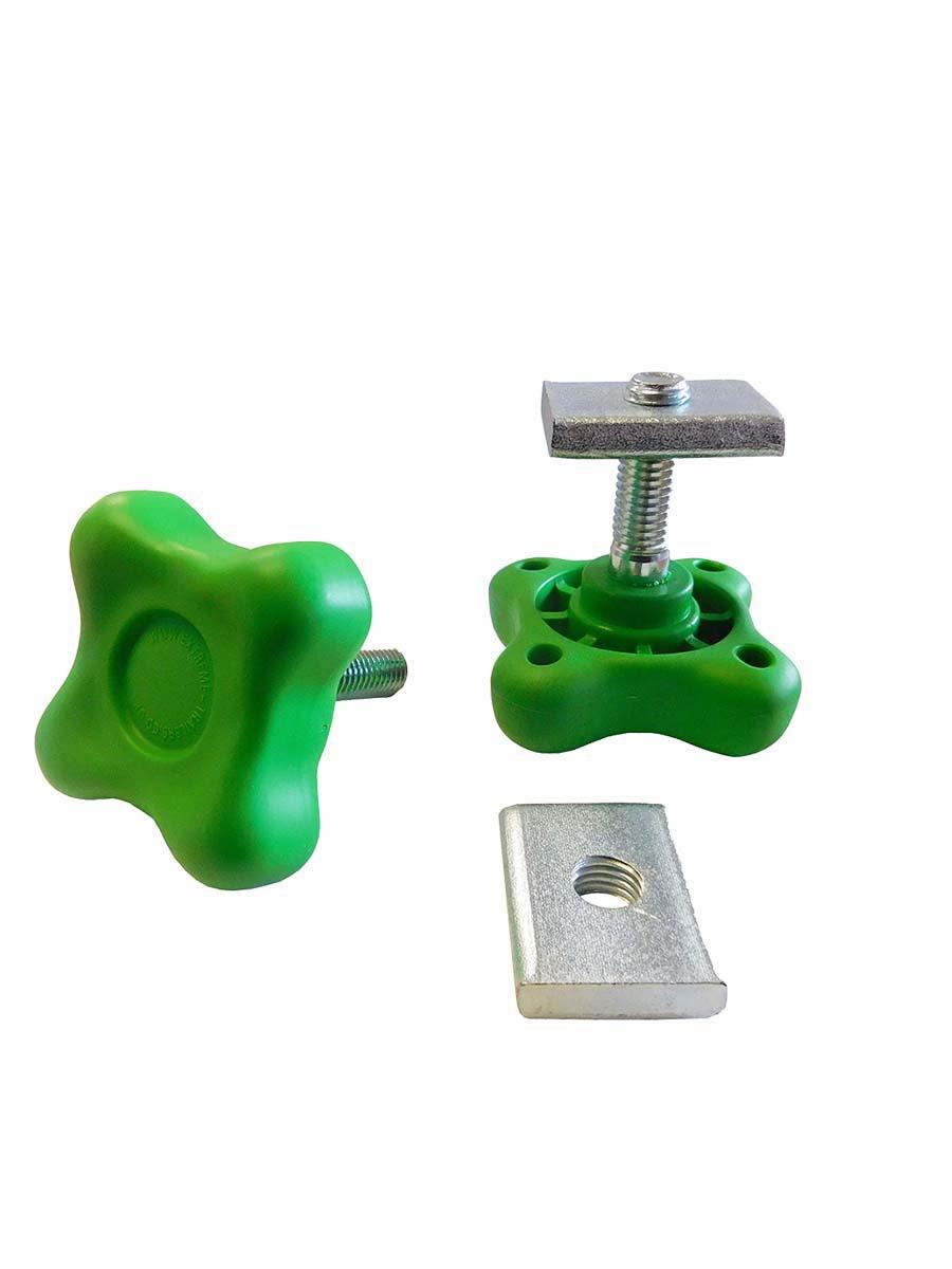 Extreme Trailers Pair Stainless Lightboard Arm Knob & 30mm Block