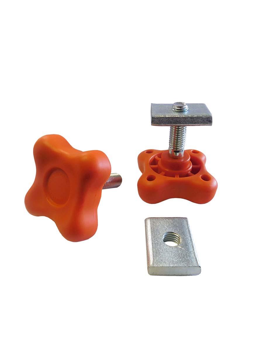 Extreme Trailers Pair Stainless Lightboard Arm Knob & 30mm Block