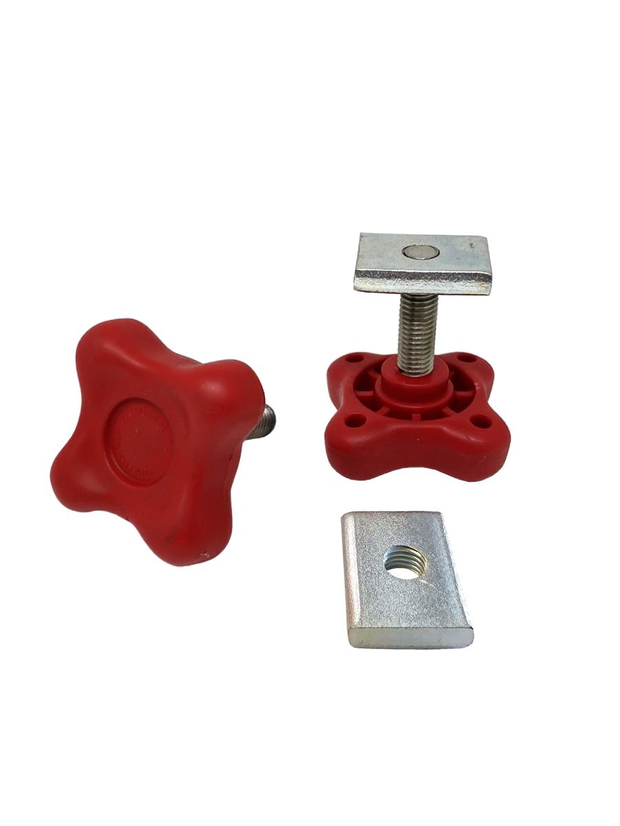 Extreme Trailers Pair Stainless Lightboard Arm Knob & 30mm Block