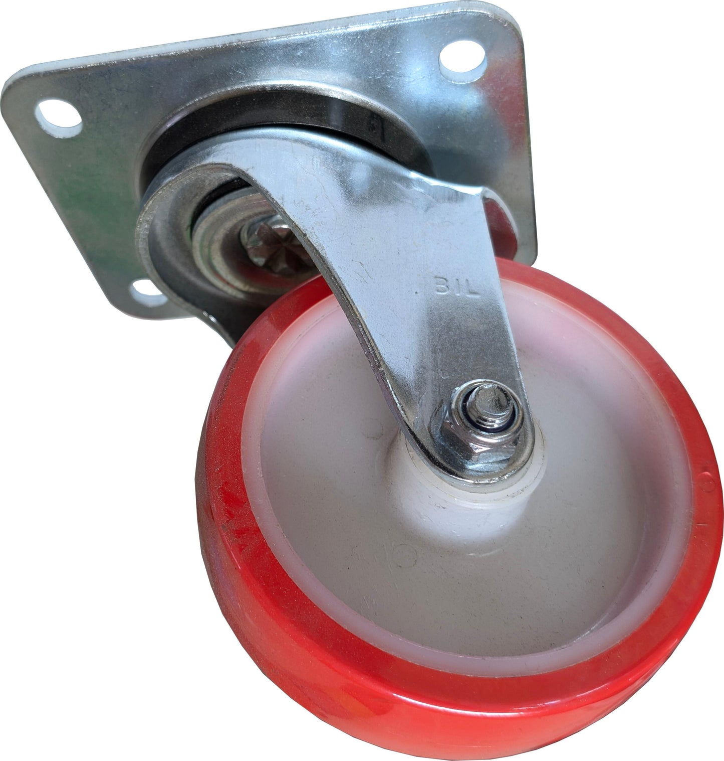 Polyurethane Nylon Plate Swivel Castor 125mm 300kg Load