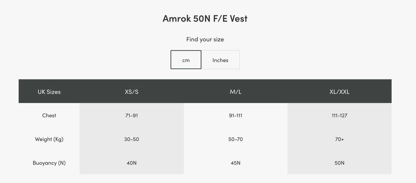 Typhoon Amrok 50N Buoyancy Aid
