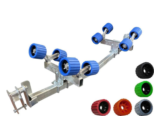 Extreme Trailers Swinging Arm Cradle Assembly with Eight Rollers