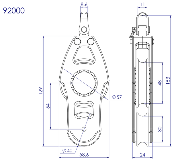 Nautos Organic 57 Fiddle Swivel