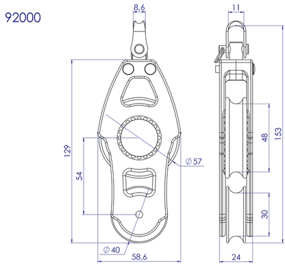 Nautos Organic 57 Fiddle Swivel