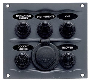 BEP Compact Waterproof 5 Switch Panel