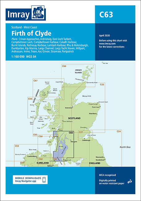 Imray Chart C63 Firth of Clyde, 2022 Edition