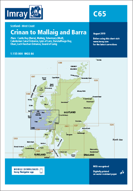 Imray Chart C65 Crinan to Mallaig and Barra