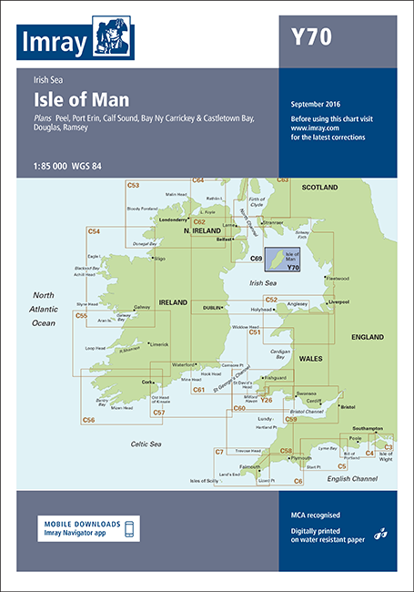 Imray Chart Y70 Isle of Man