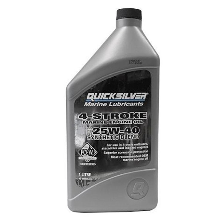 Quicksilver 4-Stroke Synthetic Blend Marine Oil 25W40