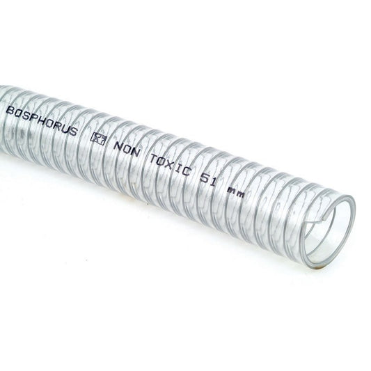 Barrus Clear PVC Steel Spiral Hose 19mm