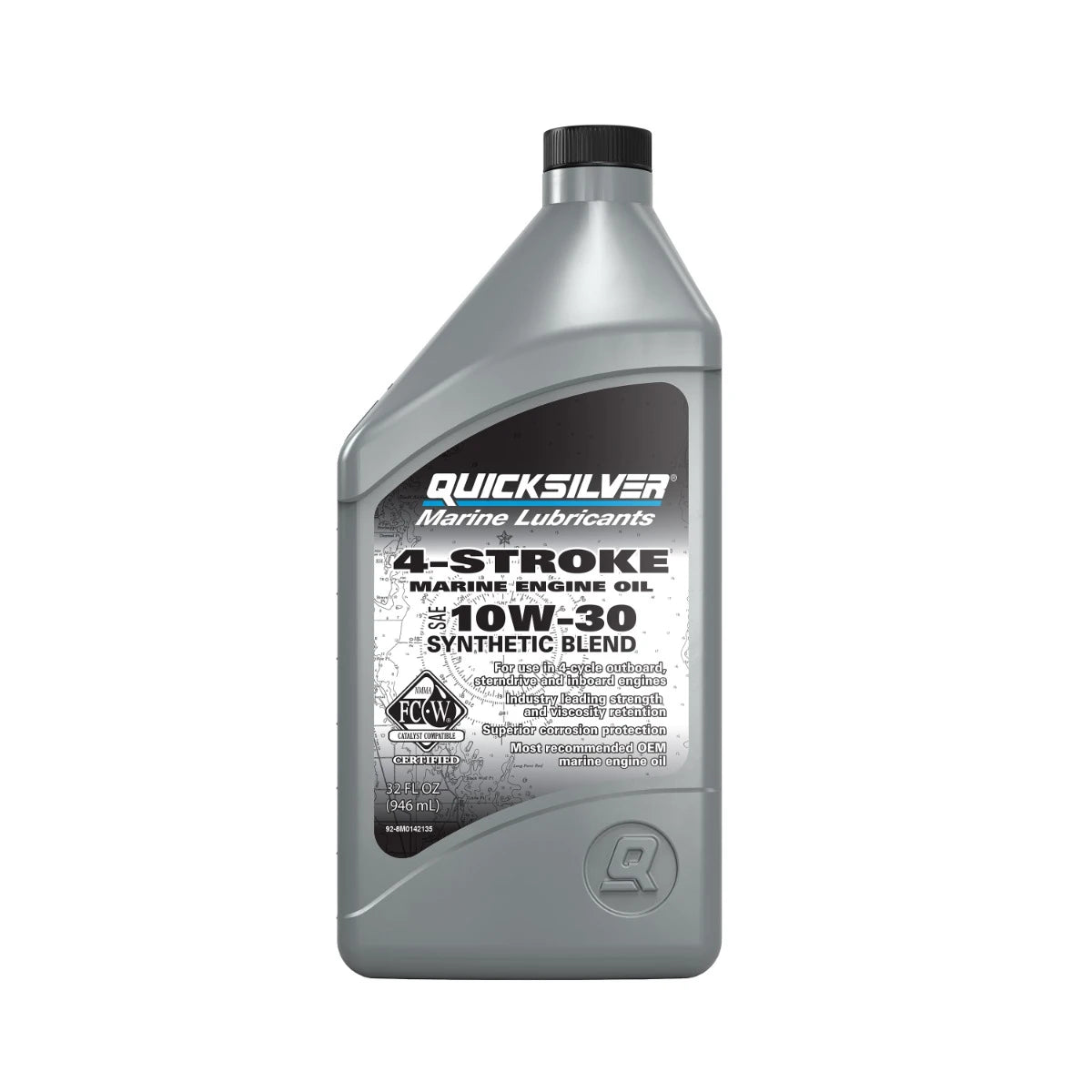 Quicksilver 4-Stroke Synthetic Blend Marine Oil 10W30