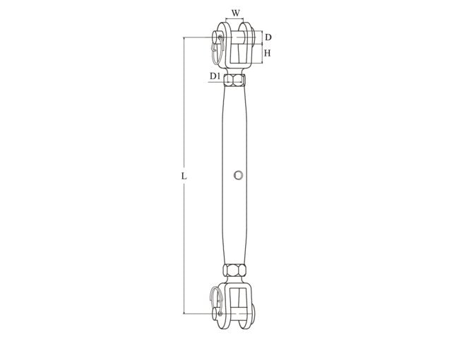 Talamex Rigging Screw Fork