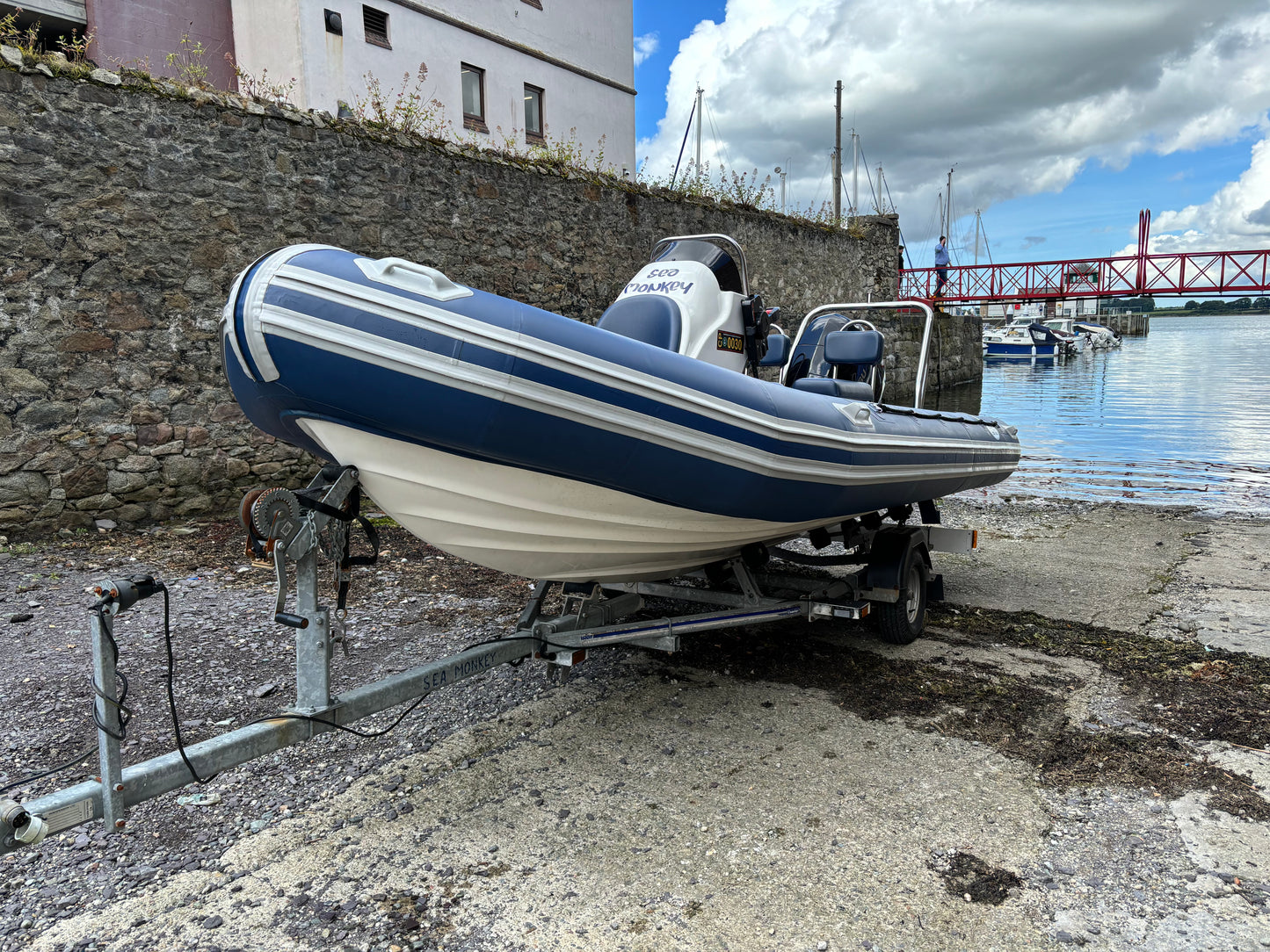 'Sea Monkey' 2016 Menai Marine SR550 RIB and Trailer