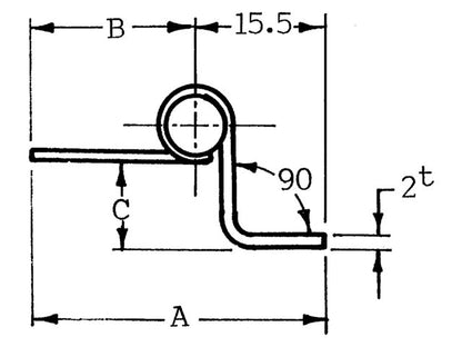 Talamex Offset Hinge