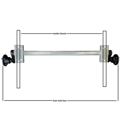 Knott 500kg Galvanised Boat Trailer Axle