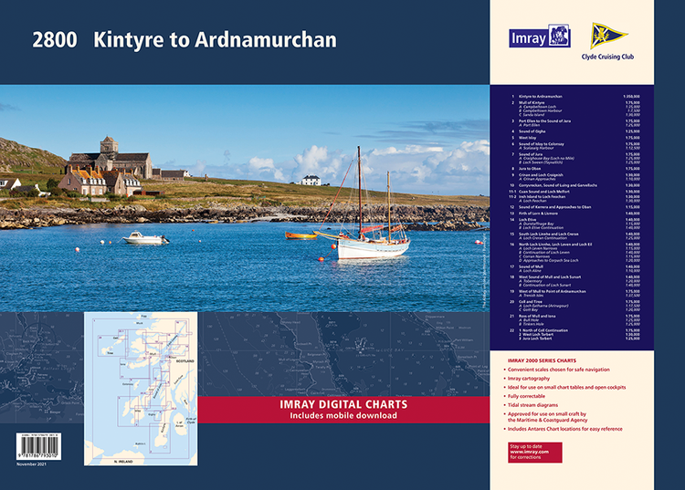 Imray Chart 2800 Kintyre to Ardnamurchan