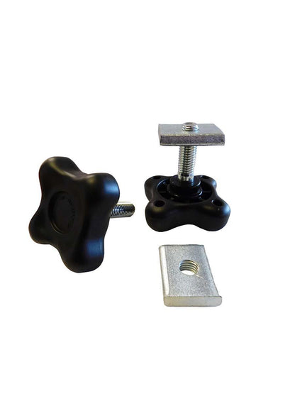 Extreme Trailers Pair Stainless Lightboard Arm Knob & 30mm Block