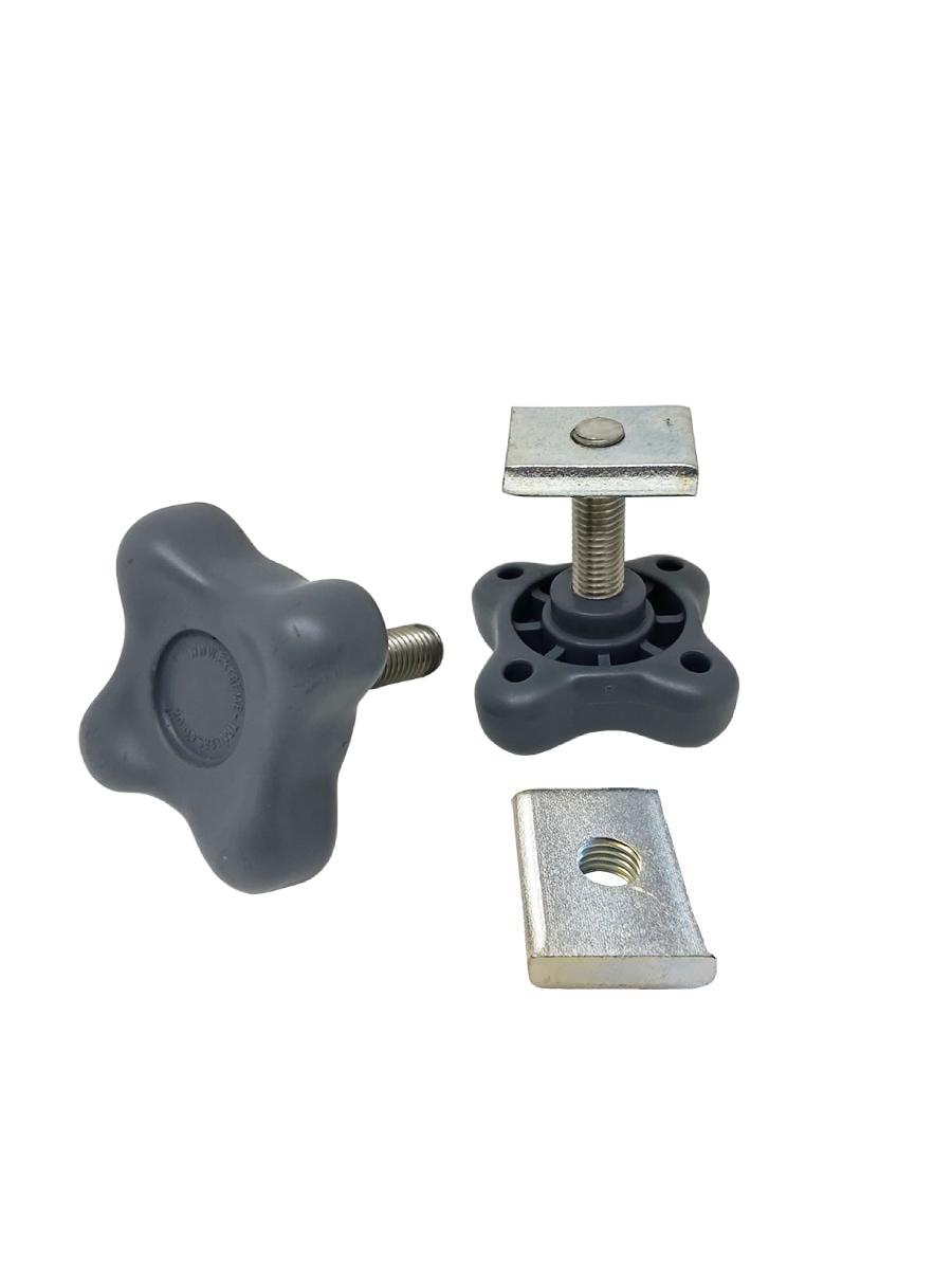 Extreme Trailers Pair Stainless Lightboard Arm Knob & 30mm Block