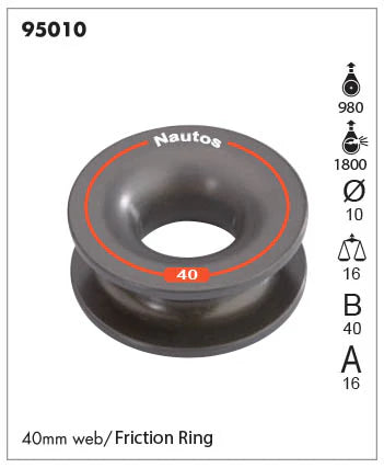 Nautos Low Friction Ring/Tie Sheave