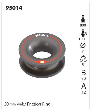 Nautos Low Friction Ring/Tie Sheave