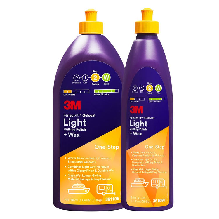 3M Perfect-It Gelcoat Light Cutting Compound + Wax