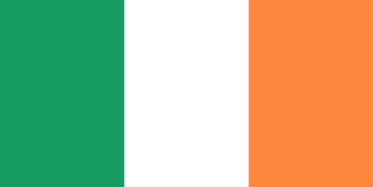 Talamex Irish Courtesy Flag with toggles (30x45cm)