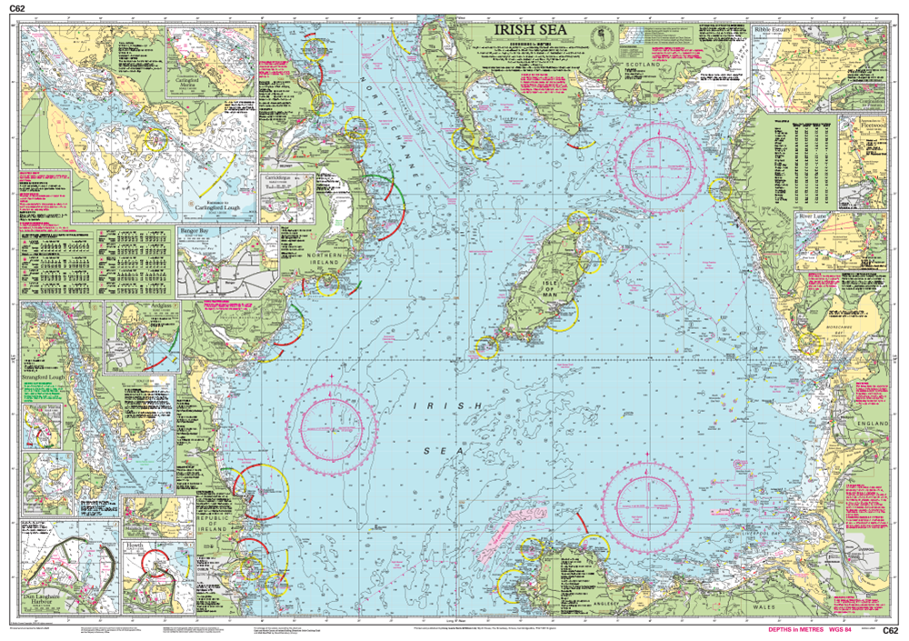 Imray Chart C62 Irish Sea