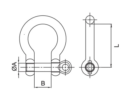 Hamma Stainless Steel Anchor Shackle