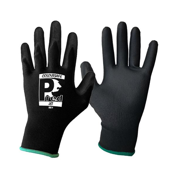 Predator Jet Black Glove Size 8
