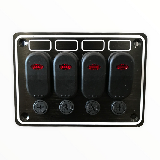 AAA 4 Gang Switch Panel 12V Waterproof
