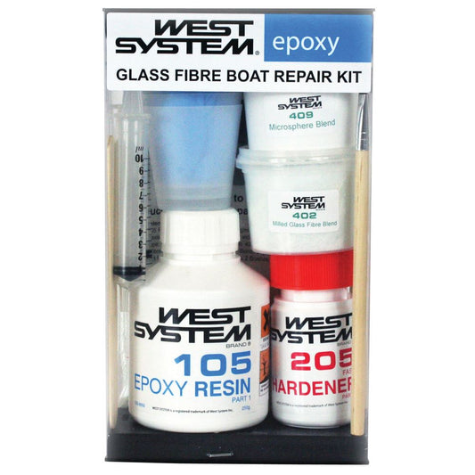 West System Epoxy 105-K Glass Fibre Boat Repair Kit