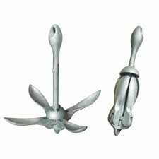 Midland Marine Galvanised Folding Anchor