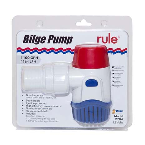 Rule 27DA 1100 Submersible 12V Bilge Pump